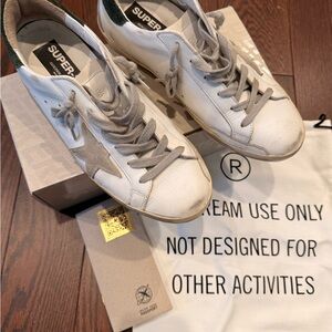 Golden Goose Superstar Leather Sneaker White and Black